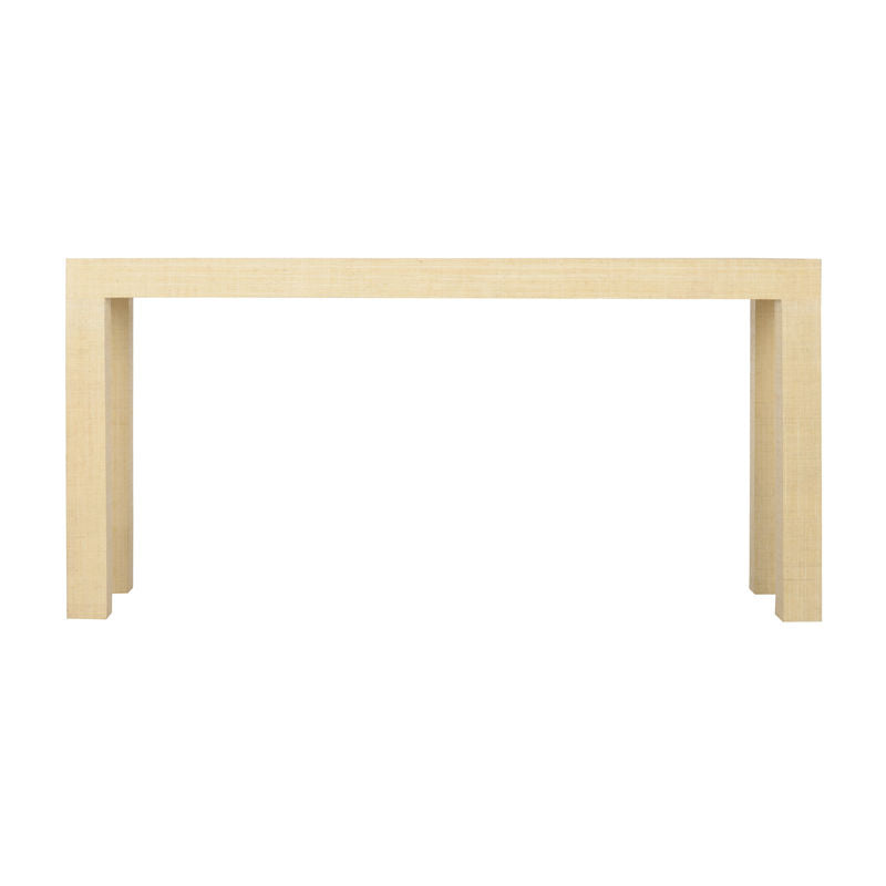 Chelsea House Sanibel Raffia Wrapped Classic Console Table