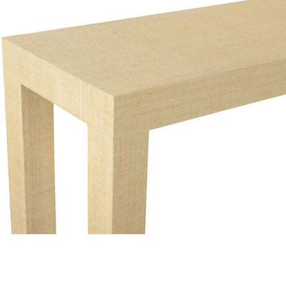 Chelsea House Sanibel Raffia Wrapped Classic Console Table