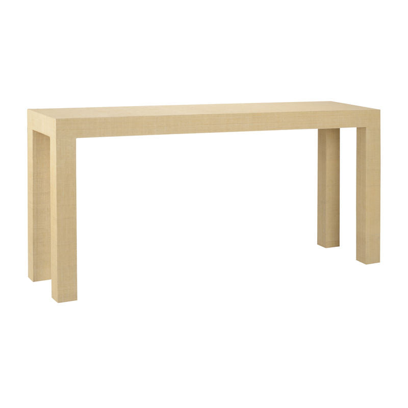 Chelsea House Sanibel Raffia Wrapped Classic Console Table