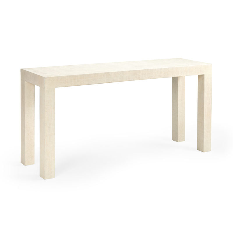 Chelsea House Sanibel Raffia Wrapped Classic Console Table