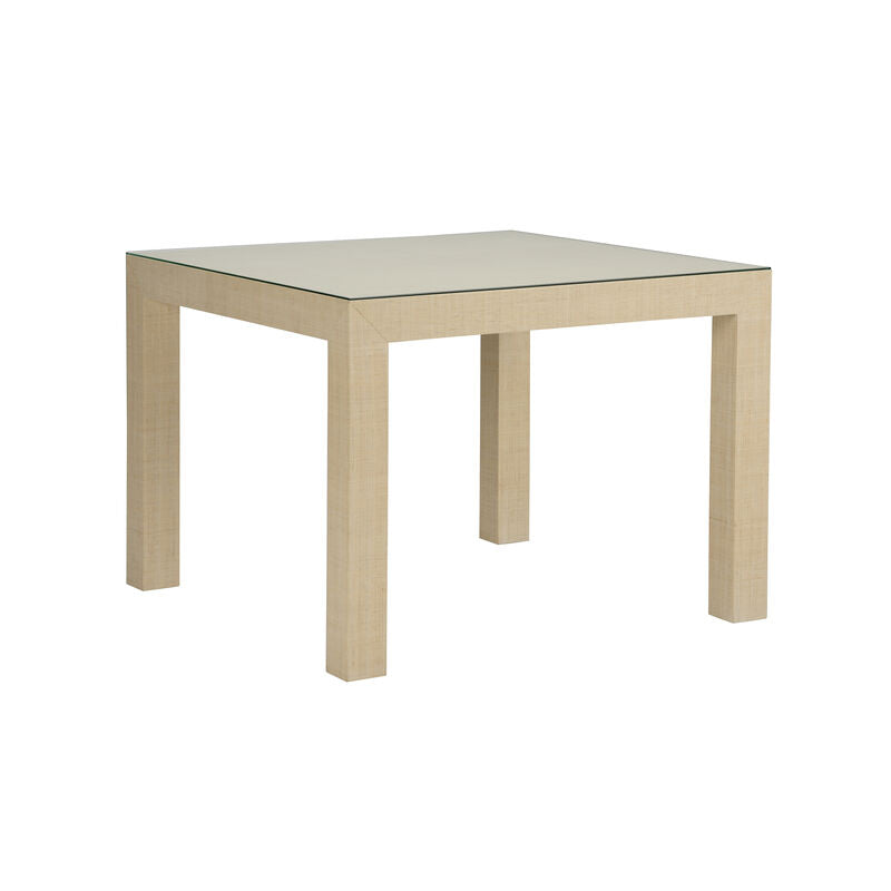 Sanibel Raffia Wrapped Classic Game Table