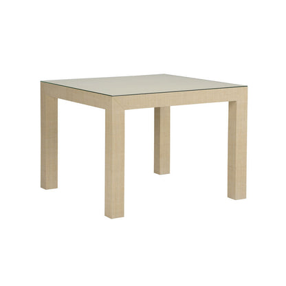 Sanibel Raffia Wrapped Classic Game Table
