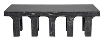 Santos Coffee Table, Cinder Black-Coffee Tables-Noir-Sideboards and Things