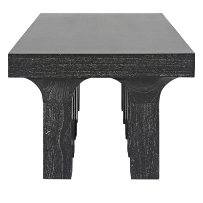 Santos Coffee Table, Cinder Black-Coffee Tables-Noir-Sideboards and Things