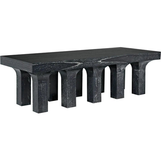 Noir Santos Coffee Table, Cinder Black