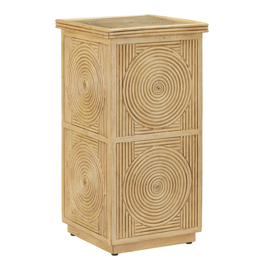 Santos Sea Sand Accent Table-Side Tables-Currey & Co-Sideboards and Things