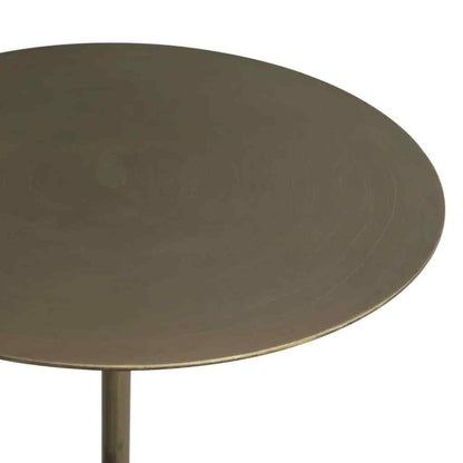 Santosh Aged Brass Top Side Table
