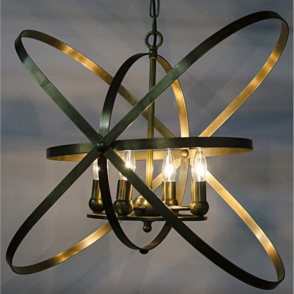 Sassari Metal Pendant With Brass Finish-Pendants-Noir-Sideboards and Things