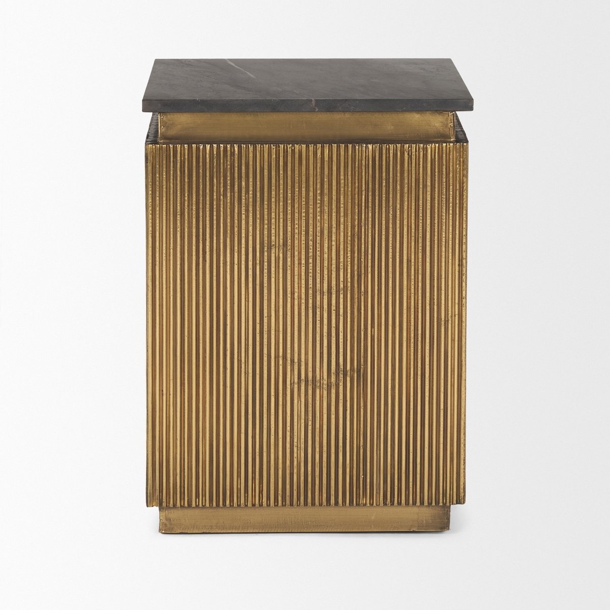 Mercana Satima Black Marble Top Accent Table