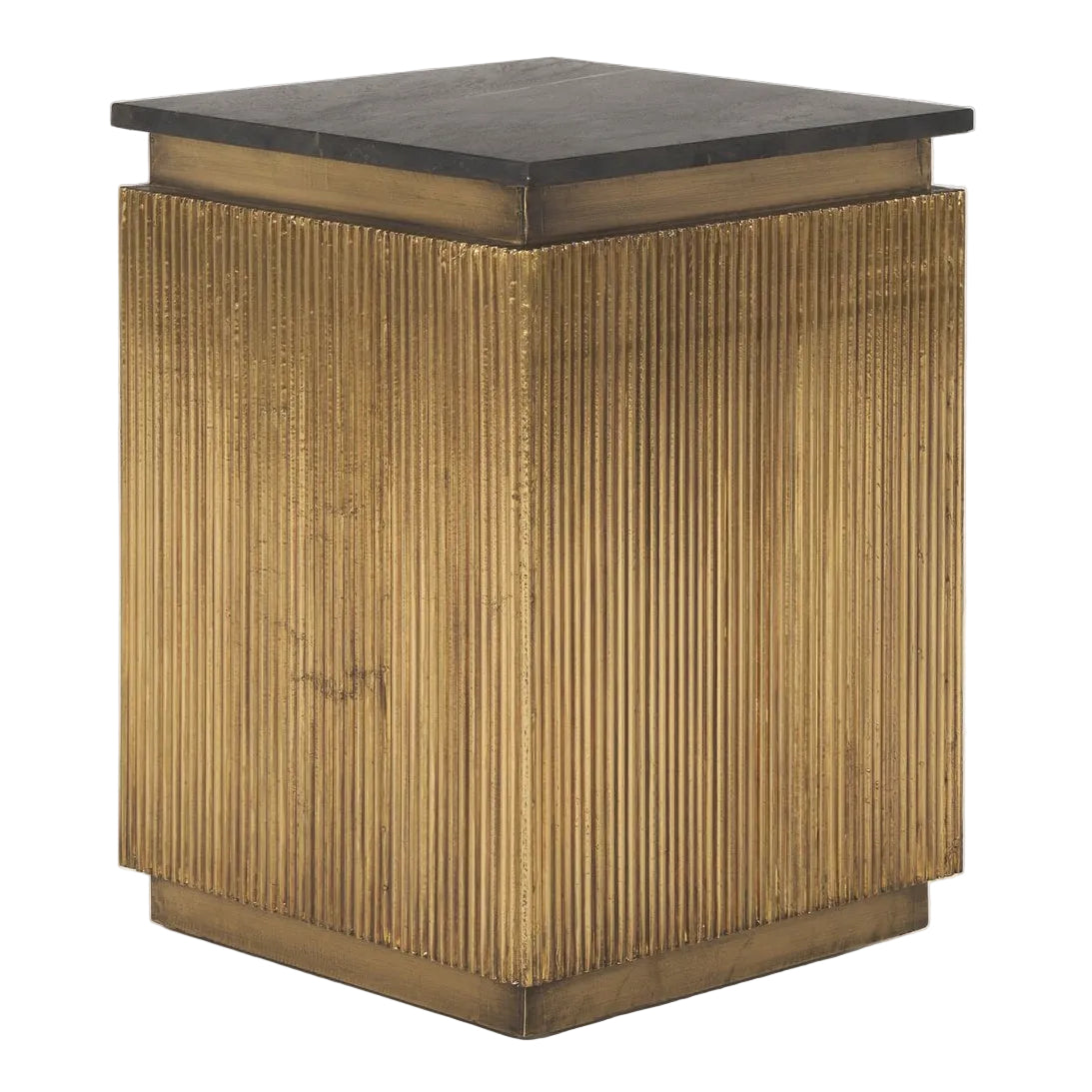 Mercana Satima Black Marble Top Accent Table