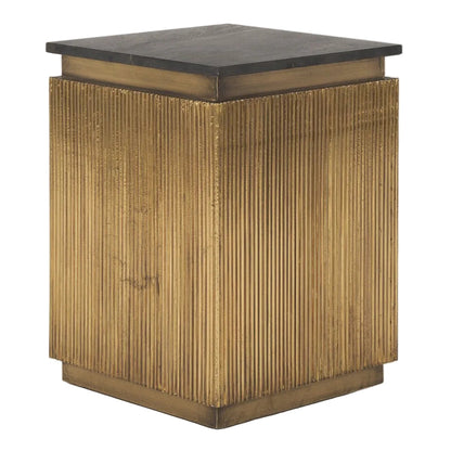 Mercana Satima Black Marble Top Accent Table