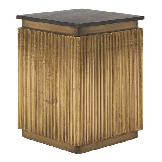 Mercana Satima Black Marble Top Accent Table