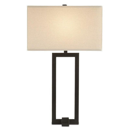 Satin Black with Rubbed Edges Pallium Table Lamp Aviva Stan Table Lamps Sideboards and Things By Currey & Co