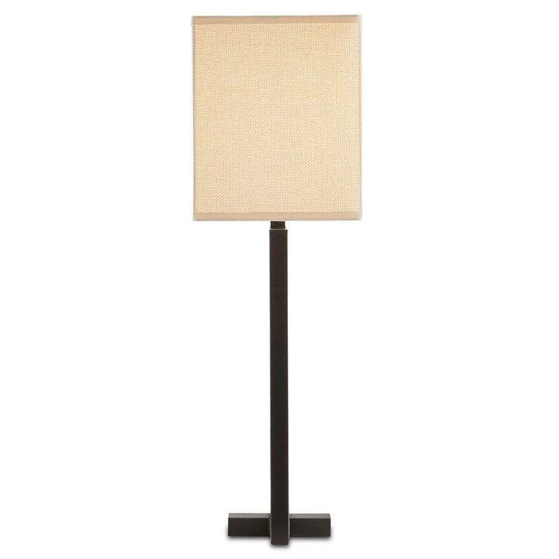 Satin Black with Rubbed Edges Pallium Table Lamp Aviva Stan Table Lamps Sideboards and Things By Currey & Co