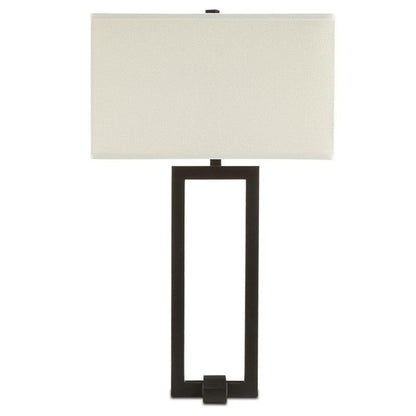 Satin Black with Rubbed Edges Pallium Table Lamp Aviva Stan Table Lamps Sideboards and Things By Currey & Co