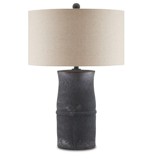 Satin Dark Gray Croft Table Lamp Barry Goralnick Collection Table Lamps Sideboards and Things By Currey & Co