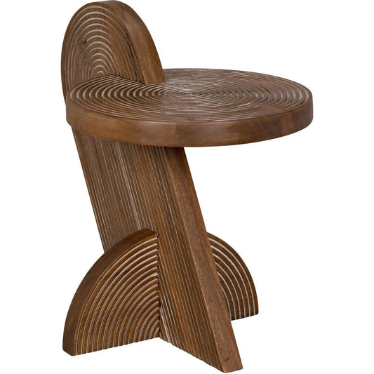 Noir Saturn Side Table, Dark Walnut
