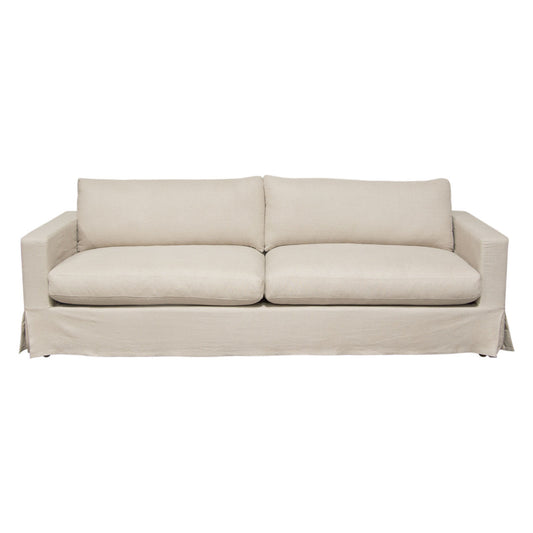 Savannah Slip-Cover Sofa in Sand Natural Linen-Sofas & Loveseats-Diamond Sofa-Sideboards and Things 