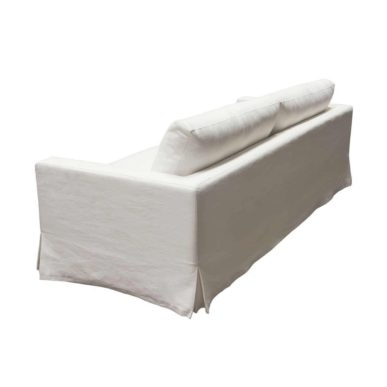 Savannah Slip-Cover Sofa in White Natural Linen-Sofas & Loveseats-Diamond Sofa-Sideboards and Things 