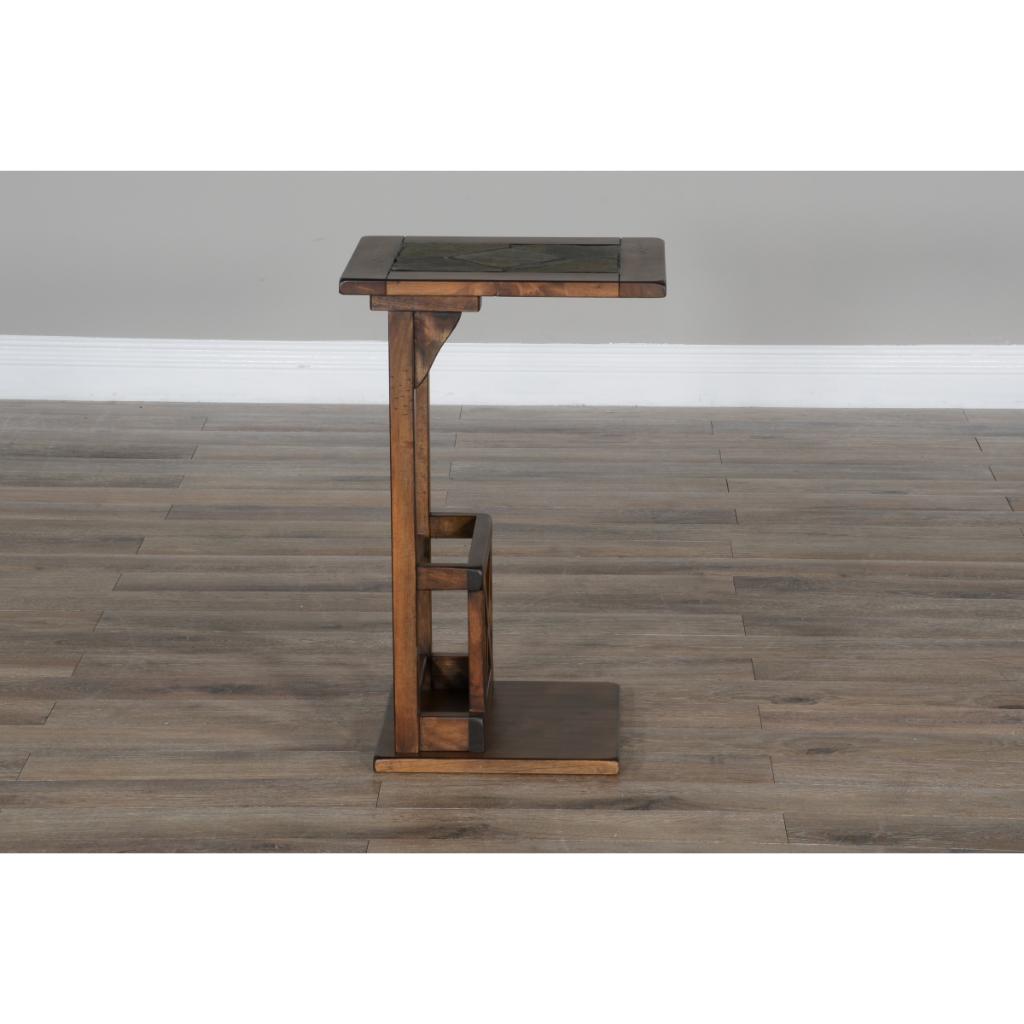 Sunny D Savannah Traditional Wooden Side Table