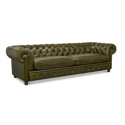Sarreid Savile Top Grain Leather Sofa