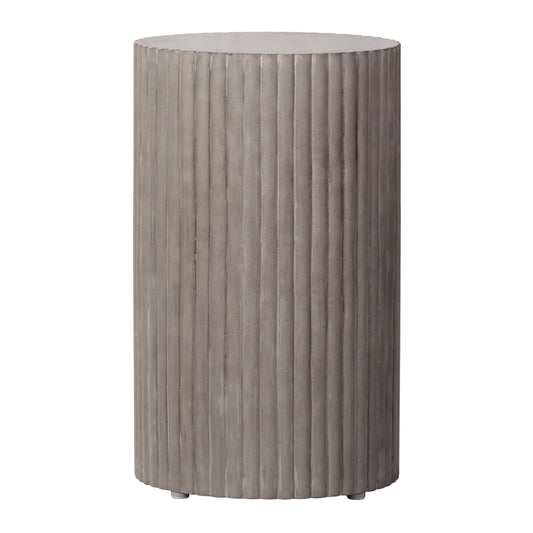 Scallop Accent Table Tall - Grey Outdoor End Table-Outdoor Side Tables-Seasonal Living-Sideboards and Things