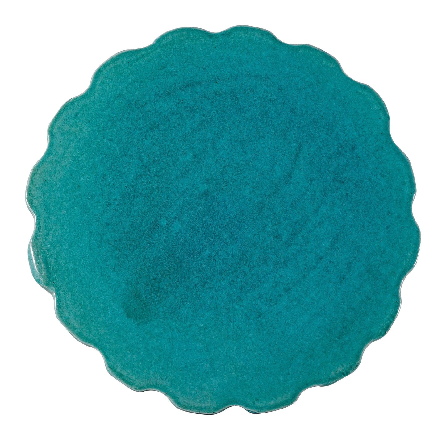 Scallop Stool - Aquamarine Outdoor Stool-Poufs and Stools-Seasonal Living-Sideboards and Things