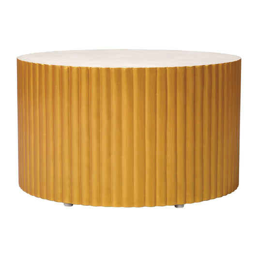 Seasonal Living Scallop Zanzibar White Outdoor Coffee Table