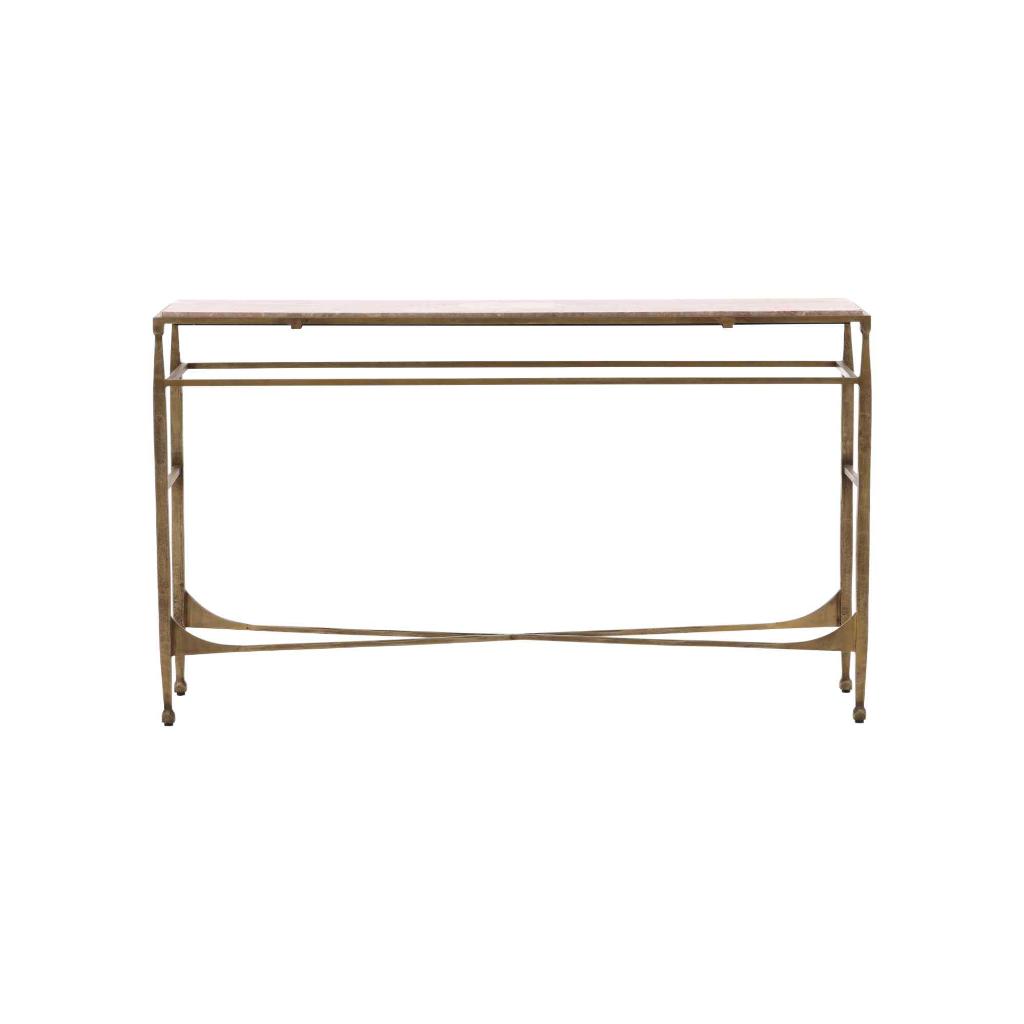 Scarlett Iron Frame Console Table