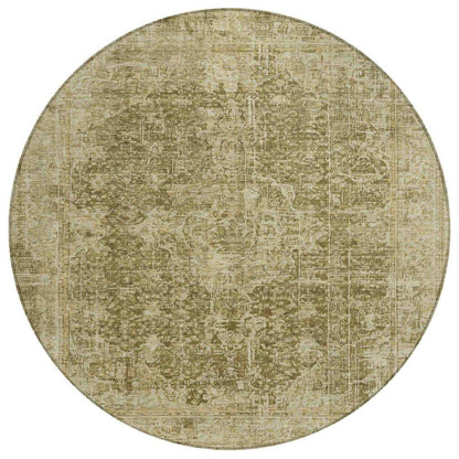 LOOMLAN Rugs Scarlune Brown Washable Indoor-Outdoor Rug