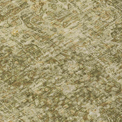 LOOMLAN Rugs Scarlune Brown Washable Indoor-Outdoor Rug