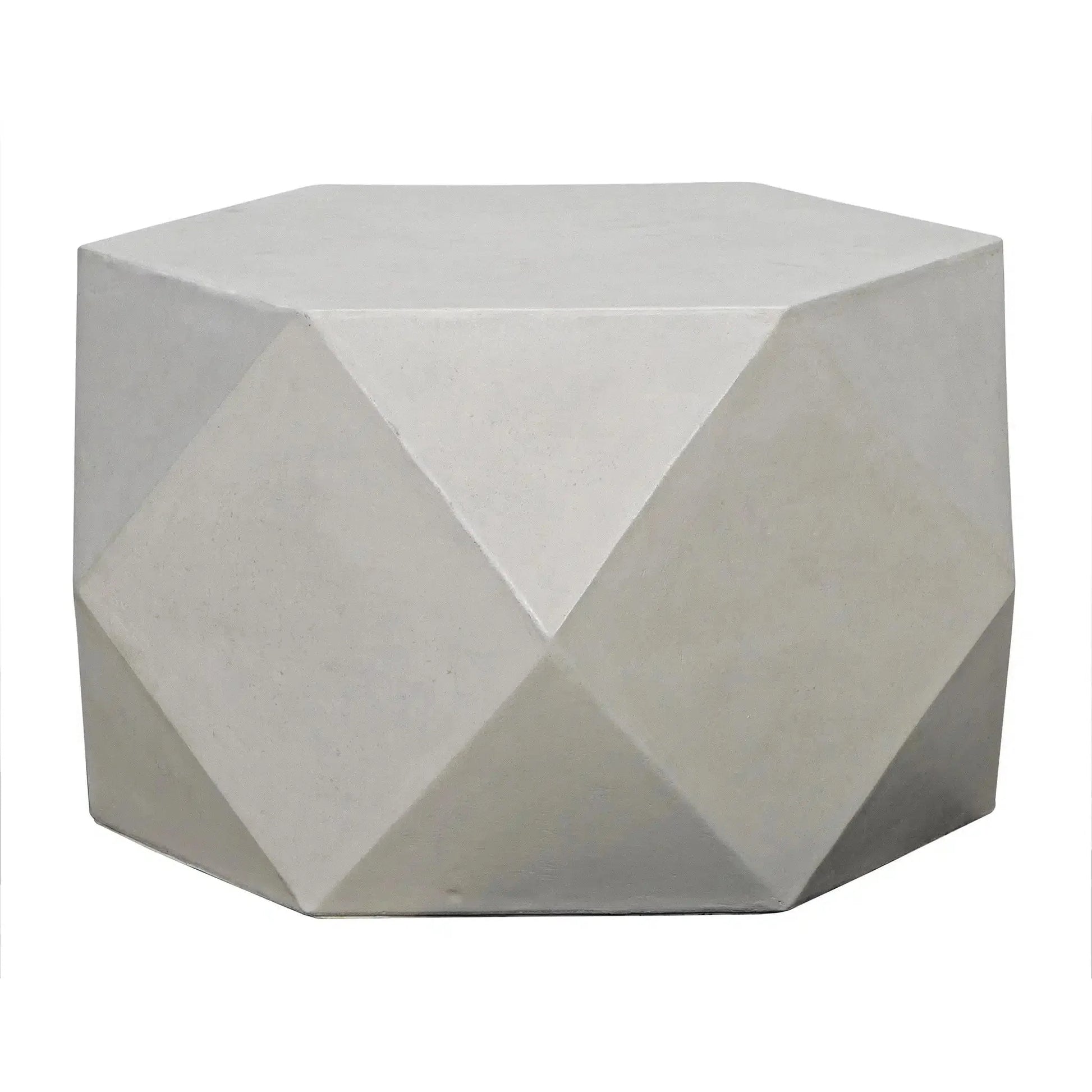 Scarpa Fiber Cement Geometric Side Table-Side Tables-Noir-Sideboards and Things