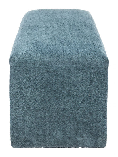 Zuo Modern Scatola Blue Shearling Fabric Bedroom Bench