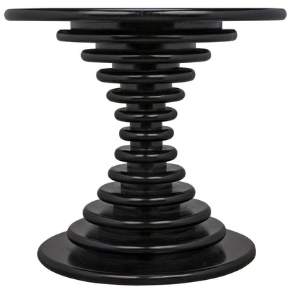 Scheiben Wood Black Round Side Table-Side Tables-Noir-Sideboards and Things