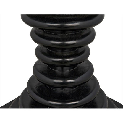 Scheiben Wood Black Round Side Table