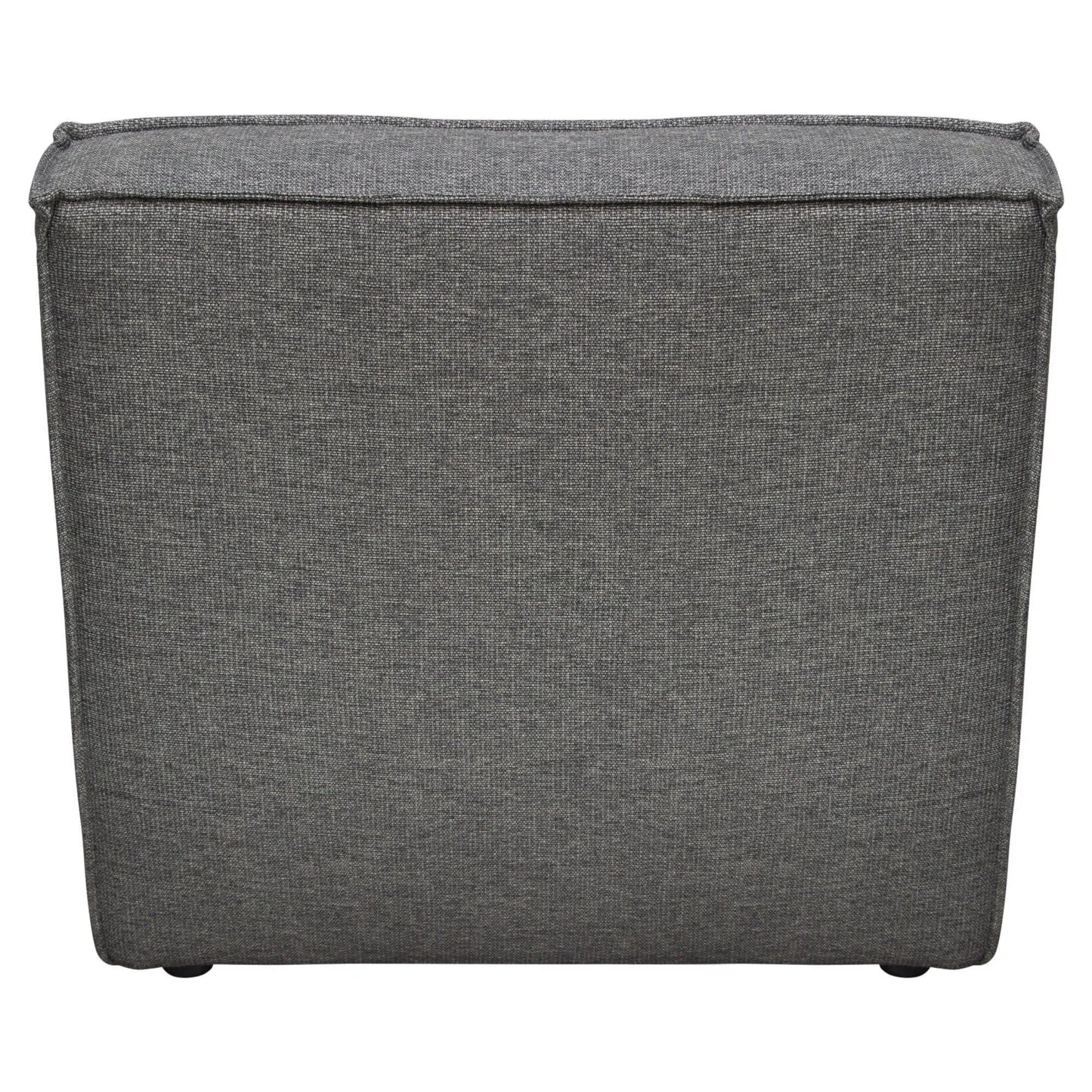 Scooped Seat Armless Chair in Grey Fabric Modular Components Sideboards and Things  By Diamond Sofa