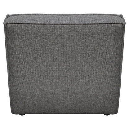 Scooped Seat Armless Chair in Grey Fabric Modular Components Sideboards and Things  By Diamond Sofa