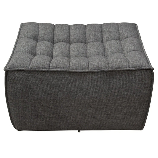 Scooped Seat Ottoman Grey Fabric Modular Components Sideboards and Things  By Diamond Sofa