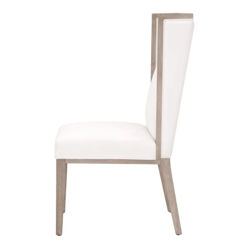 Martin Wing Polyester Upholstered Dining Chair (Set Of 2)