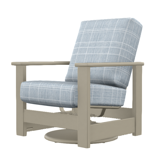 Leeward Deep Seat Swivel Hidden Motion Arm Chair