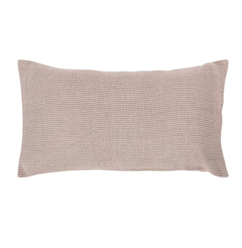 Aria Pink Blush Cotton Throw Blanket Set For Bed Shams