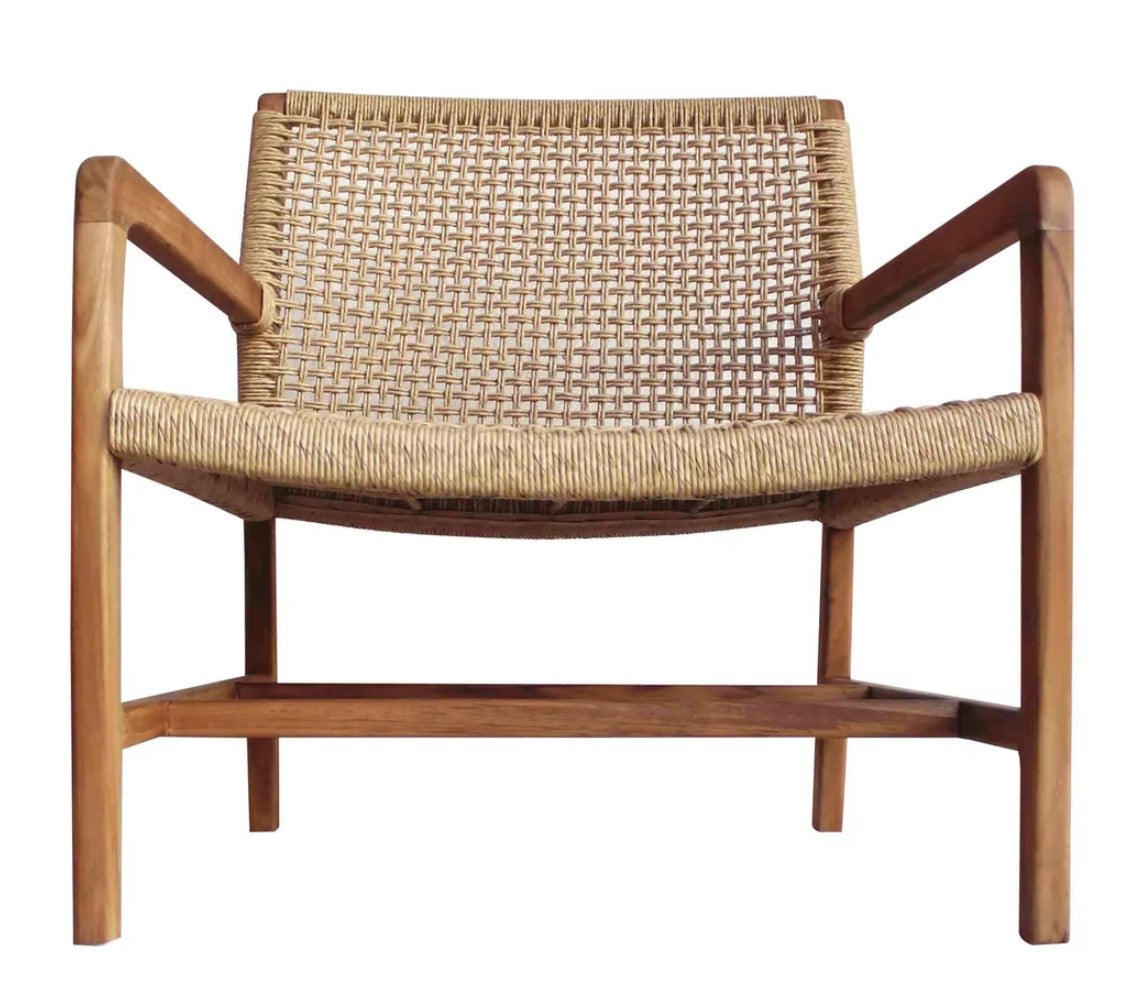 Porto Wood Framed Patio Occasional Chair