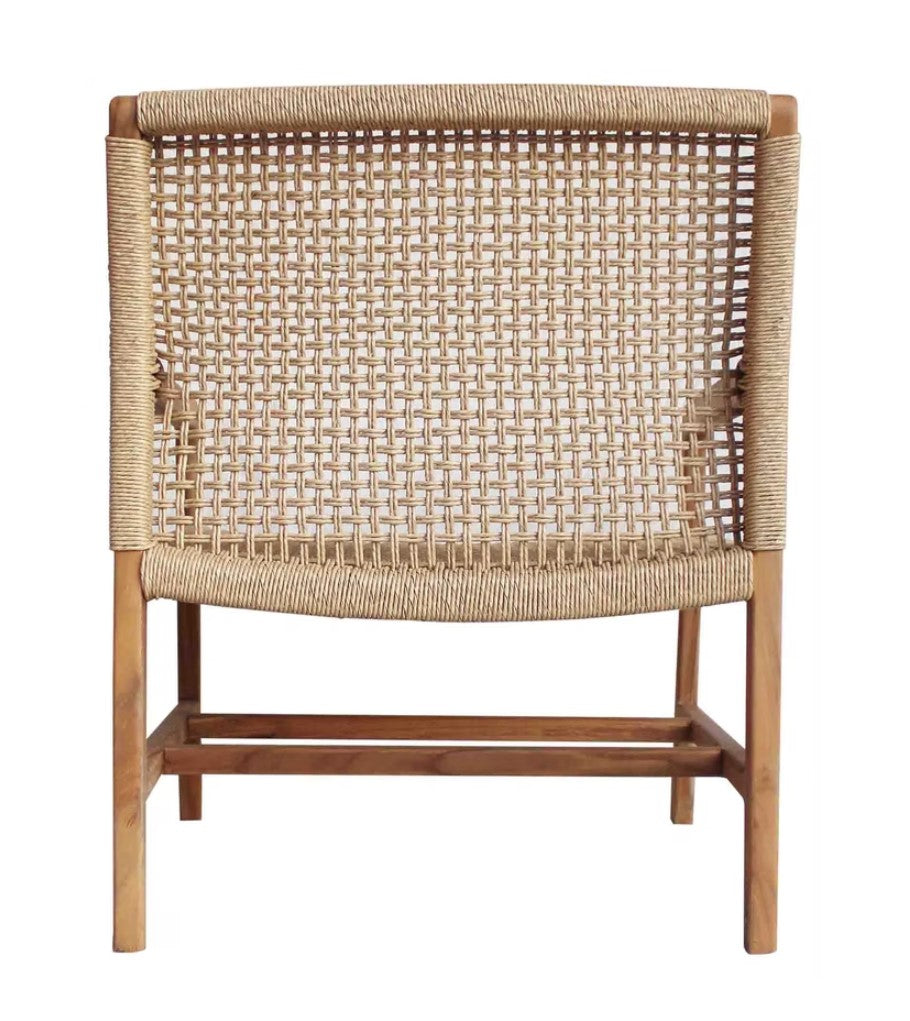 Porto Wood Framed Patio Occasional Chair