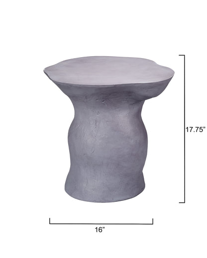 Sculpt Side Table - Steel Grey-Side Tables-Jamie Young-Sideboards and Things