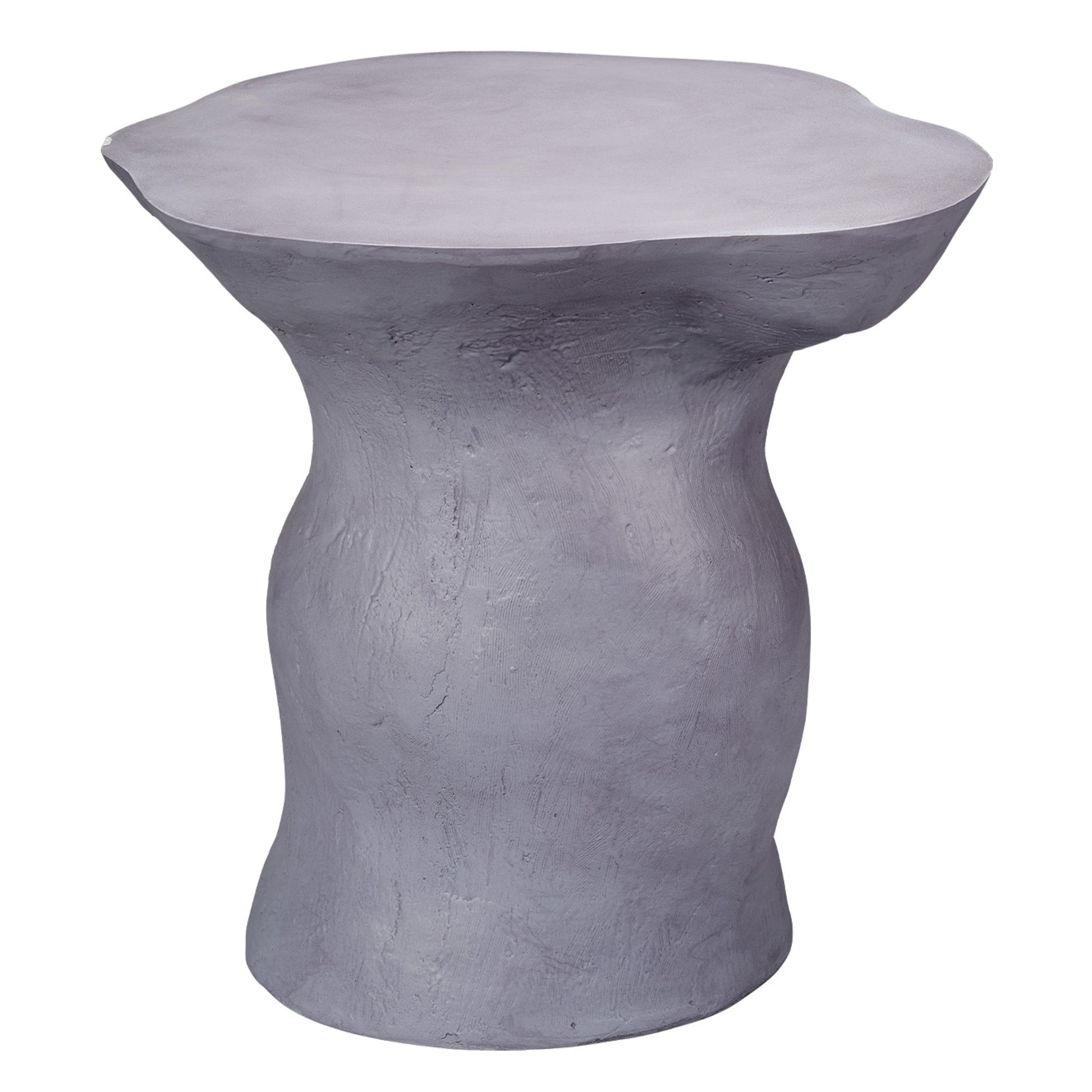 Sculpt Side Table - Steel Grey-Side Tables-Jamie Young-Sideboards and Things