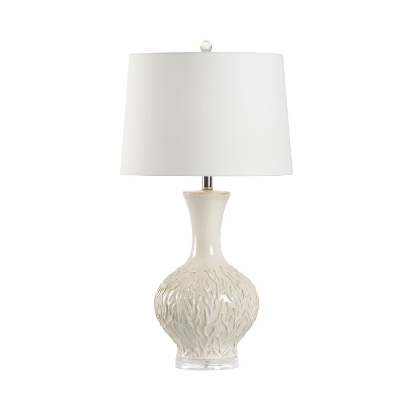Sea Grass Ceramic Made Table Lamp-Table Lamps-Wildwood-LOOMLAN