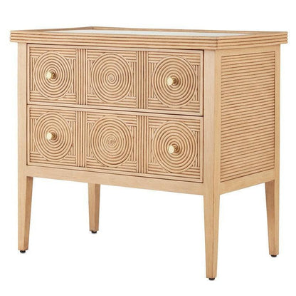 Sea Sand Brushed Brass Santos Chest Accent Cabinet Accent Cabinets Sideboards and Things By Currey & Co