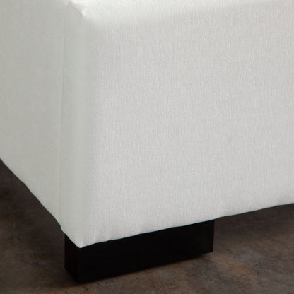 Diamond Sofa Seattle White Performance Fabric Bed with Mattress Platform