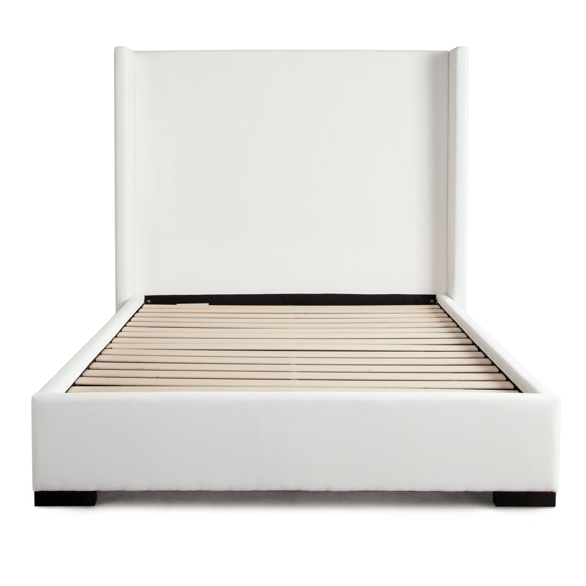 Diamond Sofa Seattle White Performance Fabric Bed with Mattress Platform