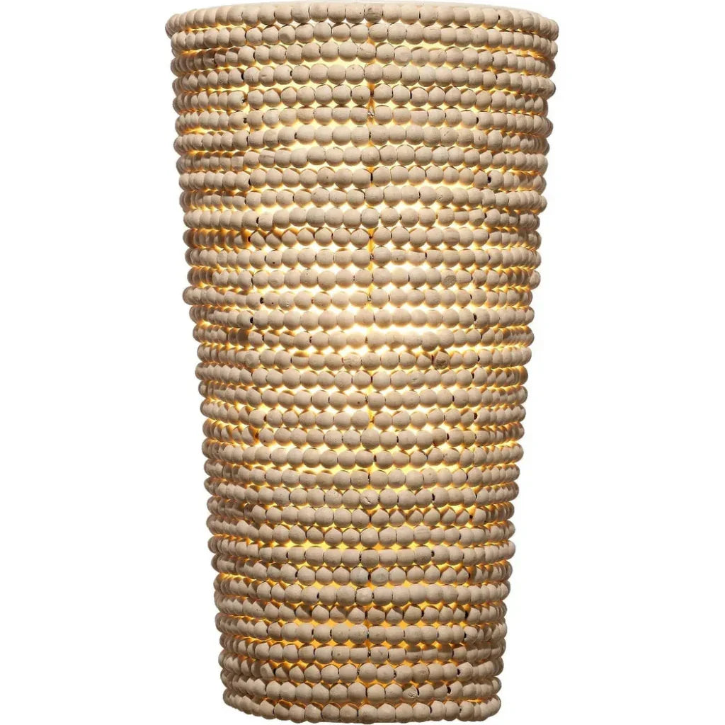Seawall Beaded Cone Sconce - LOOMLAN - Jamie Young - Wall Sconces